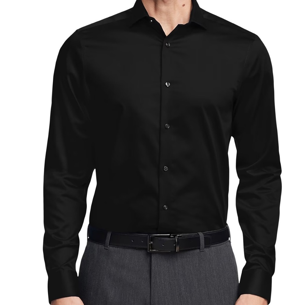 Men’s Jet Black Dress shirt